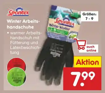 Netto Marken-Discount Spontex winter arbeitshandschuhe Angebot