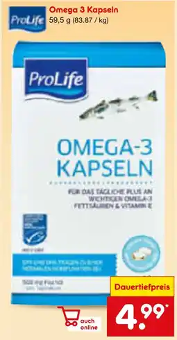 Netto Marken-Discount Prolife omega 3 kapseln Angebot