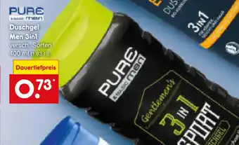 Netto Marken-Discount Pure basic men duschgel men 3in1 Angebot