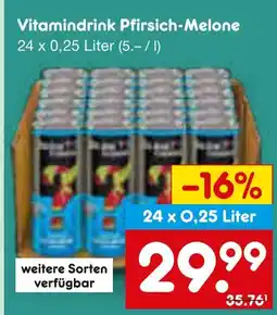 Netto Marken-Discount Vitamindrink pfirsich-melone Angebot
