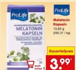 Netto Marken-Discount Prolife melatonin kapseln Angebot