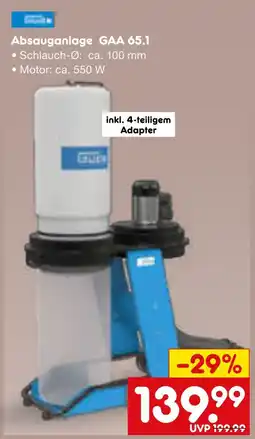 Netto Marken-Discount Absauganlage gaa 65.1 Angebot