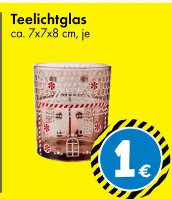TEDi Teelichtglas Angebot