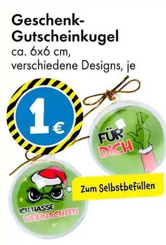 TEDi Geschenk-gutscheinkugel Angebot
