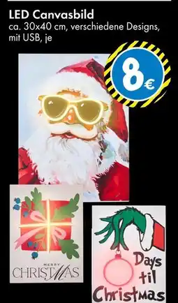 TEDi Led canvasbild Angebot