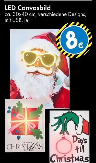 TEDi Led canvasbild Angebot