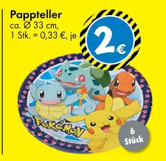 TEDi Pokémon pappteller Angebot