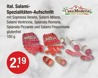 V Markt Casa modena ital. salami-spezialitäten-aufschnitt Angebot