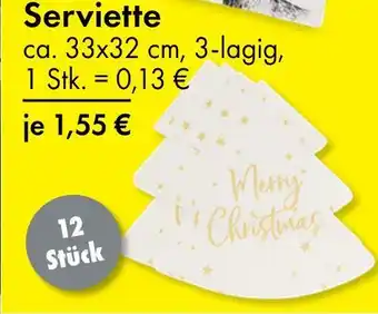 TEDi Serviette Angebot
