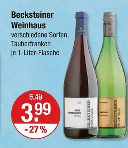 V Markt Becksteiner weinhaus wein Angebot