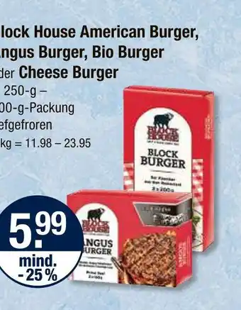 V Markt Block house american burger Angebot