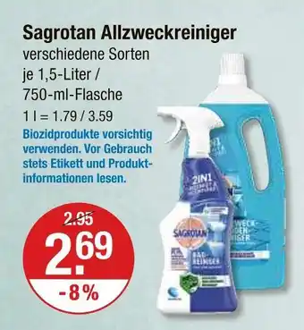 V Markt Sagrotan allzweckreiniger Angebot
