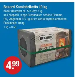 V Markt Rekord kaminbriketts Angebot