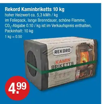 V Markt Rekord kaminbriketts Angebot