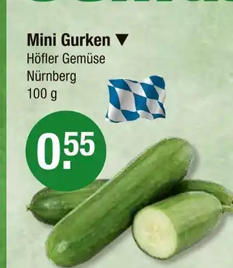V Markt Höfler gemüse mini gurken Angebot