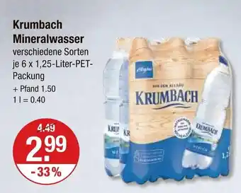V Markt Krumbach mineralwasser Angebot