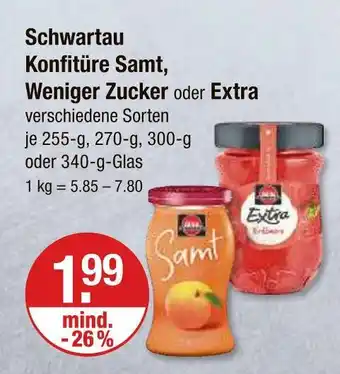 V Markt Schwartau konfitüre samt Angebot
