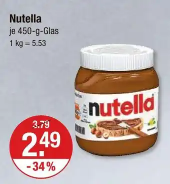 V Markt Nutella nutella Angebot