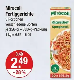V Markt Miracoli fertiggerichte Angebot