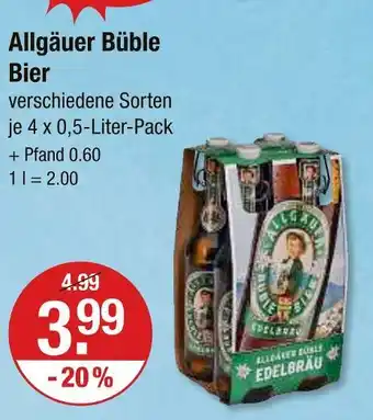 V Markt Allgäuer büble edelbräu Angebot