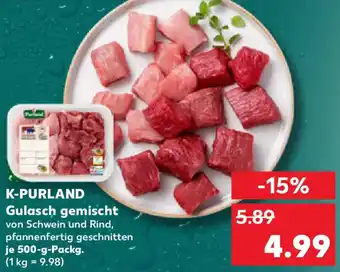 Kaufland K-PURLAND Gulasch gemischt Angebot