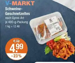 V Markt Schweine-geschnetzeltes Angebot