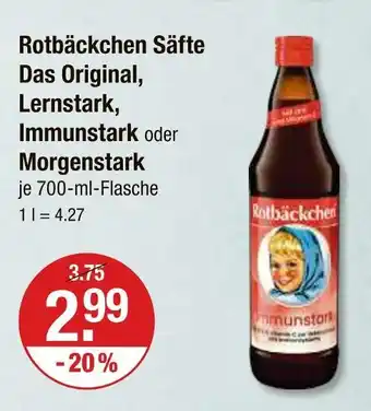 V Markt Rotbäckchen das original Angebot