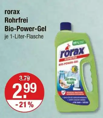 V Markt Rorax rohrfrei bio-power-gel Angebot