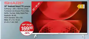 V Markt Sharp 32 android smart tv Angebot