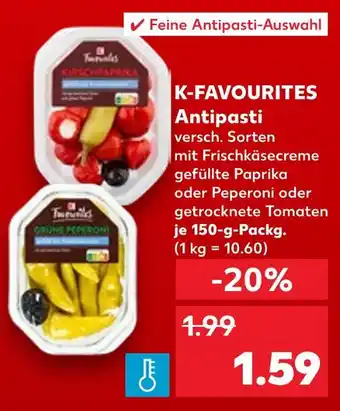 Kaufland K-favourites antipasti kirschpaprika Angebot