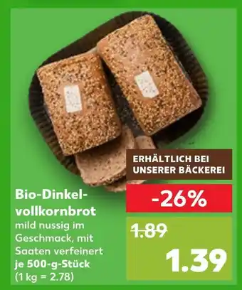 Kaufland Bio-dinkel-vollkornbrot Angebot