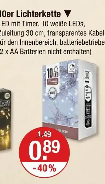 V Markt 10er lichterkette Angebot