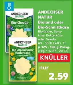 Kaufland Andechser natur bio-gouda Angebot