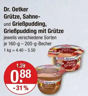 V Markt Dr. oetker grütze Angebot