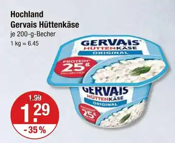 V Markt Hochland gervais hüttenkäse Angebot