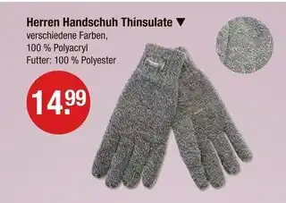 V Markt Herren handschuh thinsulate Angebot