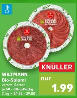 Kaufland Wiltmann bio rein rind salami Angebot