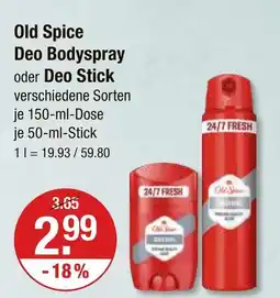 V Markt Old spice deo bodyspray Angebot