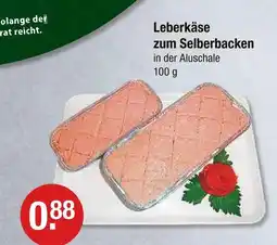 V Markt Leberkäse zum selberbacken Angebot