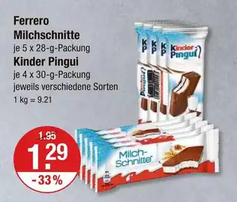 V Markt Ferrero milchschnitte Angebot