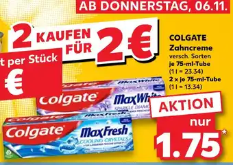 Kaufland Colgate max white Angebot