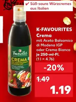 Kaufland K-favourites crema mit aceto balsamico di modena igp Angebot