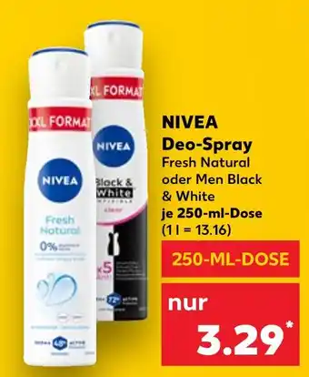 Kaufland Nivea fresh natural deo-spray Angebot