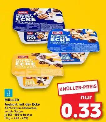 Kaufland Müller joghurt mit der ecke haffel nuss Angebot