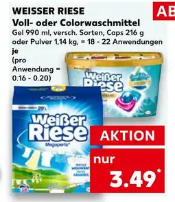 Kaufland Weißer riese voll- oder colorwaschmittel Angebot