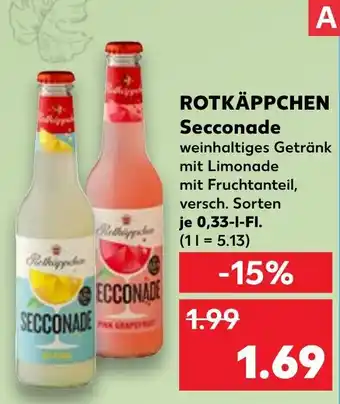 Kaufland Rotkäppchen secco zitrone Angebot