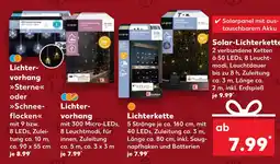 Kaufland Lichtervorhang sterne oder schneeflocken Angebot