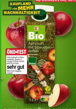 Kaufland K-bio apfelsaft mit streuobstäpfeln Angebot