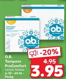 Kaufland O.b. tampons procomfort Angebot