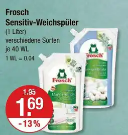 V Markt Frosch sensitiv-weichspüler mandelmilch Angebot